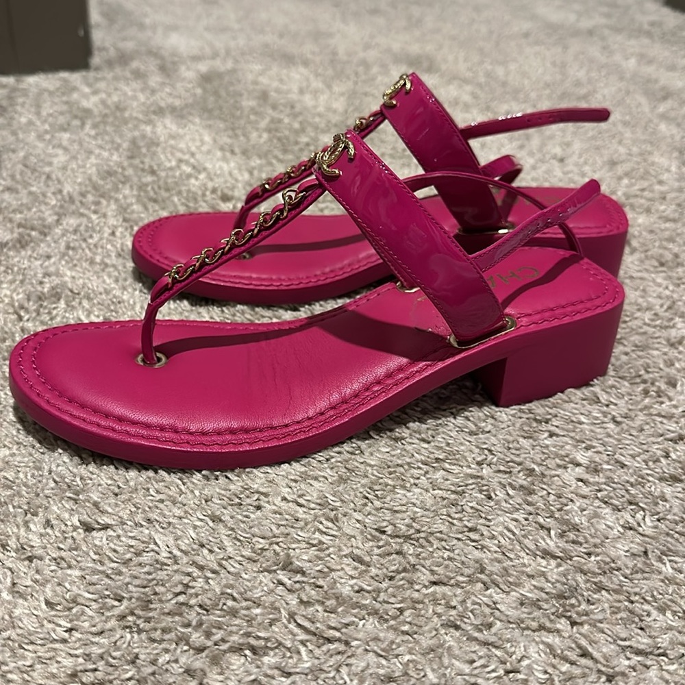 COPY - COPY - Hot pink Chanel sandals- size 39. Worn 5 times